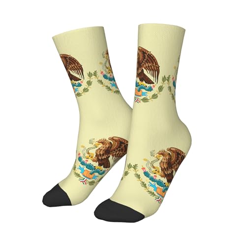 Mexican flag eagles A Pair Junior Athletic Short Tube Socks Children Calf Tube Socks Short Stockings