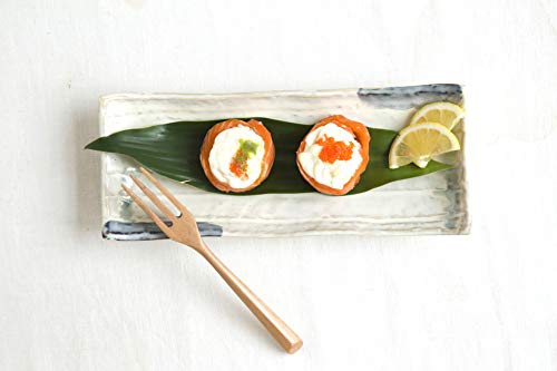 Pangu 12-Piece Porcelain Japanese Style Sushi Plate Set, Dinnerware Set, Ao(Blue), Grey, Service For 4 #TOP4