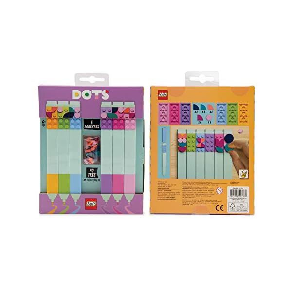Lego DOTS 6er-Pack Marker mit schnell trocknender Tinte - Innovative Malwerkzeuge für angehende Lego Künstler – Bild 7