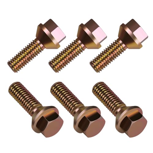 Image of 6Pcs 6035836 Crossmember Skid Plate Bolts Compatible with Jeep Wrangler YJ 1987-1995,Jeep Wrangler TJ 1997-2002,Bolts for attaching the Transmission /Transfer case Skid Plate to the Frame