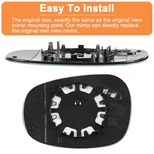 SENZEAL Wing Mirror Glass Heated Right Driver Side for BMW 1 3 Series E81 E88 E90 E91 E92 E93 LCI 2009-2012 51167252894 (Right) - Image 3