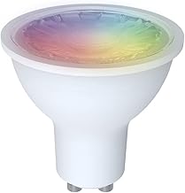 energeeks - Smart LED Bulb - Multicolor RGB - GU10-5W Socket - 400 Lumens - Adjustable Temperature - WiFi + Bluetooth - Compatible with Alexa and Google
