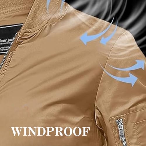 Image of MIA FASHION Jacket for Men Winter Wear Full Sleeves Jacket | Zipper Lightweight Jacket | Casual Bomber Regular Fit