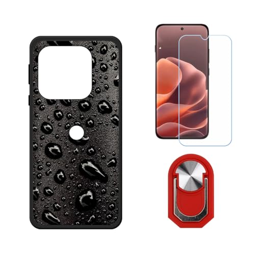 BMPNLSZ �K�p Motorola Edge 70 Pro�p+HD�����K���X�ɓK�����ėpTPU�P�[�X�A�V���J�Q���P�[�X�o���p�[�ی�o�b�N�P�[�X-�ɓK����9�d�x�X�N���C�u�h�~�X�N���[���v���e�N�^(6,78") + ���O���\�Ŕėp�I��360�x��]�\��