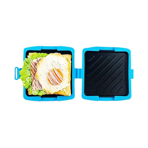 Sandwichera - Tostadora para microondas para sándwiches, parrilla de cocina apta para lavavajillas, para hogar, dormitorio universitario y profesionales - para desayuno y aperitivos rápidos