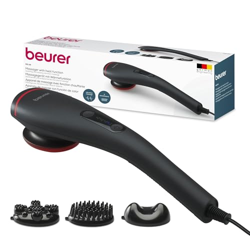 Image of Beurer MG 24 Infrared Body Massager for Pain Relief | Deep Tissue Vibration Massage with Soothing Infrared Heat Therapy | Ergonomic Handheld Design for Muscle Relaxation, Stress Relief, Improved Blood Circulation I Black in color I 3 years warranty