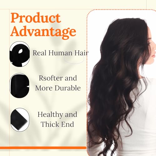 Image of Full Shine 28 Inch Weft Hair Extensions Human Hair 180G Color 1 Jet Black | Color 1 Jet Black, Sew In Human Hair, Invisible Sew In Extensions, Thick Hair, Women Long Styling