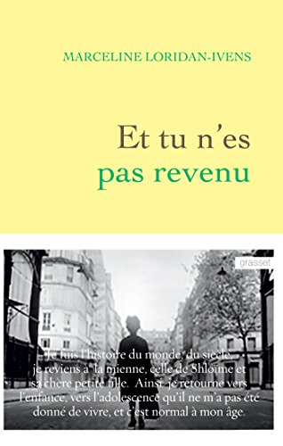 Et tu nes pas revenu