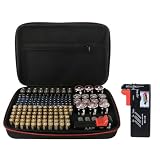 Taurion Scatola portaoggetti per batteria: versatile organizer per batterie, pratico tester per batteria, stabile supporto per batteria per casa e ufficio, dimensioni 350 x 250 x 65 mm