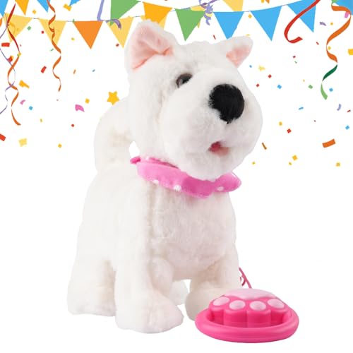 Generisch Perro Robot Inteligente - Peluche Realista Juguete Inteligente Suave,Perro Robot AI Sensible Al Táctil Con Imitación De Sonido - Para Y Niñas Navidad Pascua