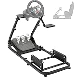 Dardoo Rennrad Simulator Ständer Kompatibel mit Logitech G25 G27 G29 G920 G923 Thrustmaster PC PS4 Xbox Lenksimulator Ständer Einstellbares Gaming Cockpit Ohne Räder und Pedale