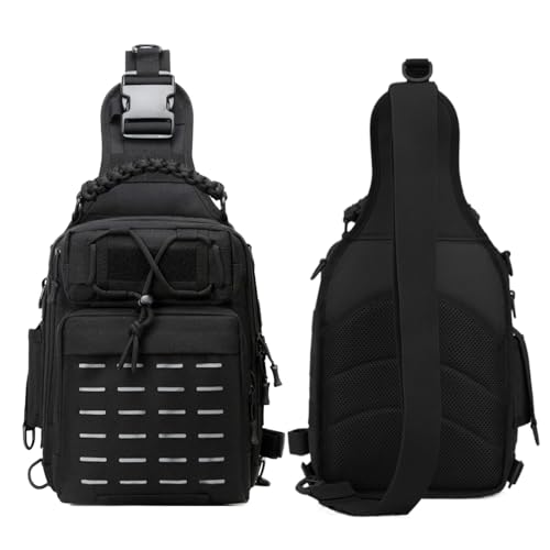 Zaino da pesca impermeabile versatile borsa da portaoggetti per attrezzatura da portatile per da Nero Refer to description Unisex