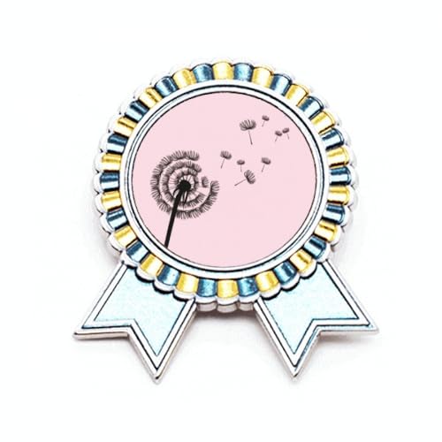 Broche pissenlit fleur métal taille M bijou fantaisie pour veste et manteau