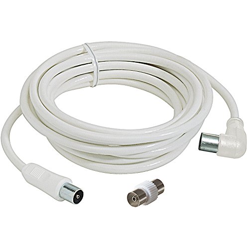 Bticino S2529N Cavo di Prolunga TV con Spina, Lunghezza 3 m, Bianco