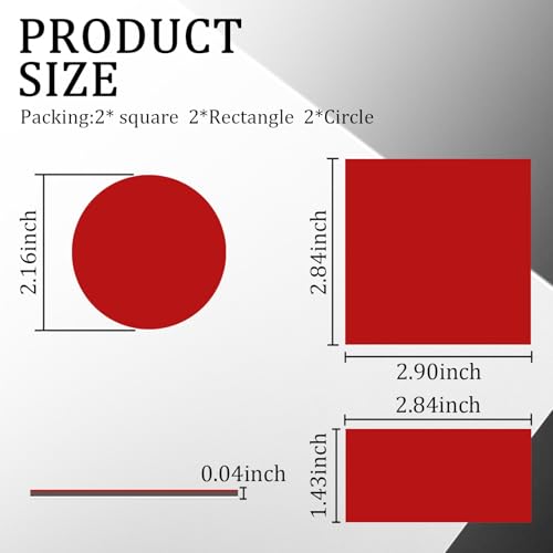 Image of Sticky Pad for Car Dashboard,Heat Resistant Dash Cam Adhesive Replacement Pad for Fixing Car Camera,Car Cell Phone Holder,Upgrade Dash Cam Sticky Pads Car Dashboard Accessories 6PCS