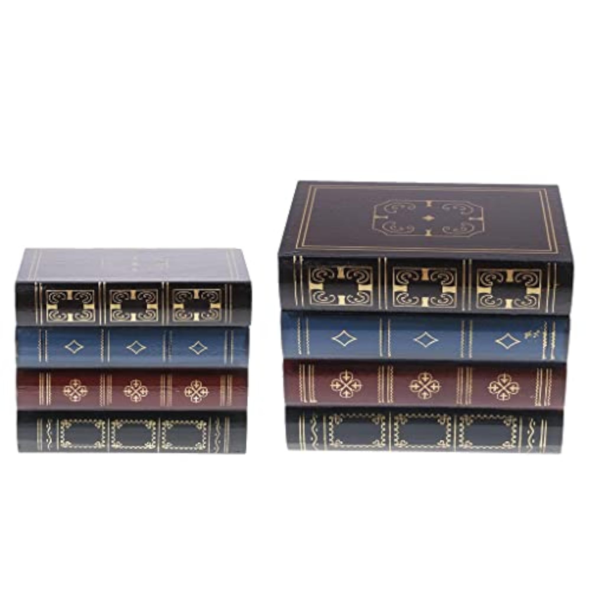 Antique Book Type Wooden Jewelry Box Case