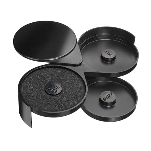Borde de vidrio de 3 compartimentos Meggy para evitar desorden al decorar copas de cóctel 2