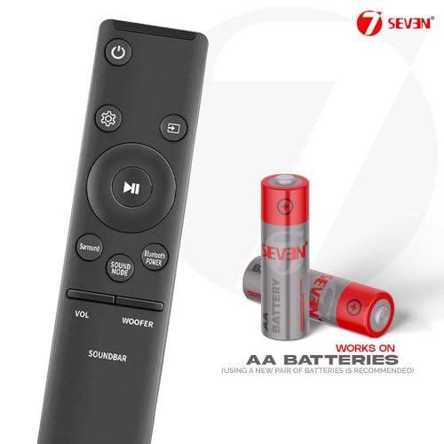 Image of 7SEVEN Compatible with Samsung Soundbar Remote Control Original AH59-02758A Part Number Suitable for Home Theatre Amplifier Music System, Ensure Match Key-by-Key Exactly for Optimal Compatibility