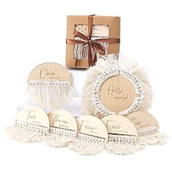 boho baby milestone cards
