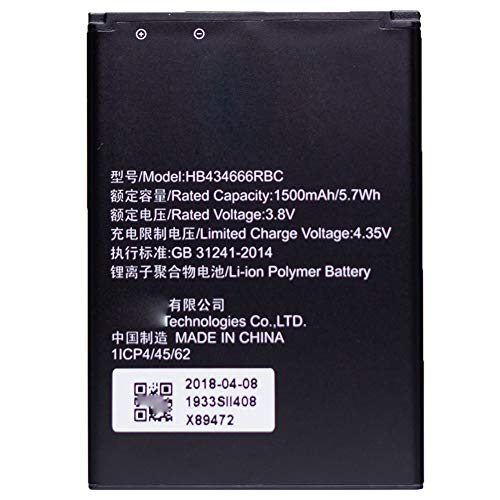 drHUAWEI WiFiobe[ HUAWEI WiFi 4G E5573S E5573-856 E5573-852 HB434666RBC p̃obe[ dr݊ 1500mAh 3.8V