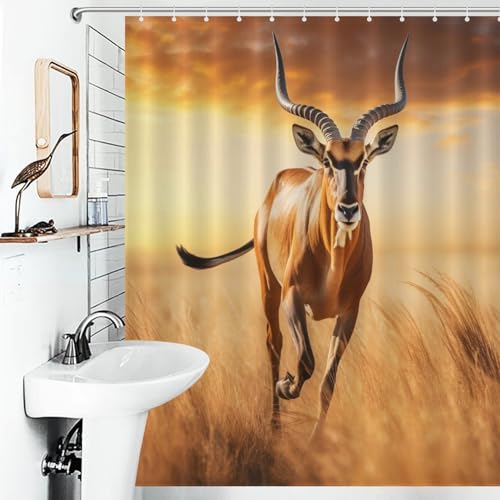 Rideau de douche imperméable en polyester 152x183cm avec 12 crochets pour baignoire