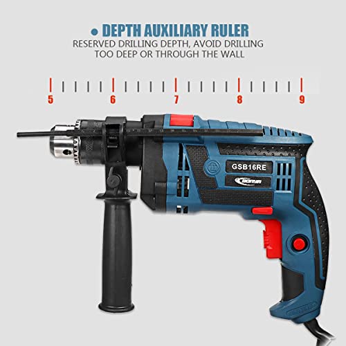 SISHUINIANHUA 3800 RPM Multifunktionsaufprallbohrer elektrischer Rotationshammer Bohrmaschine Schraubendreher Power Tool… – Bild 6