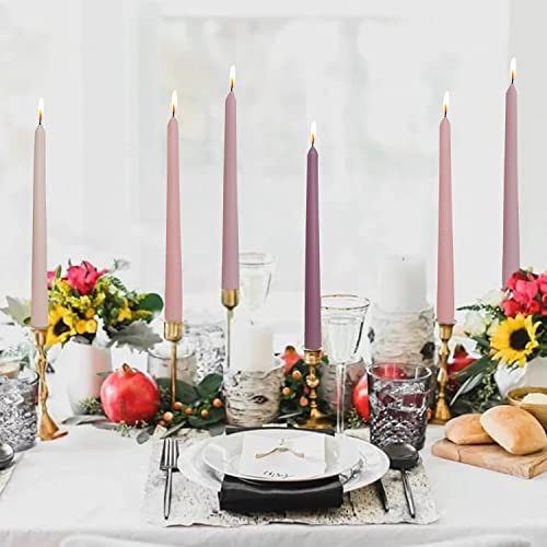 Scented Taper Candles Smokeless Candle Sticks Long Candles Rose Fragrance Wax Aromatherapy Taper Candles Candlesticks For Decor Wedding,Festival And Special Occasions #TOP3