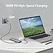Acer USB C Hub, 7 in 1 Multi-Port Adapter for Laptop, 4K, HDMI Splitter with 2 USB A 3.1 & Type-C to HDMI Data Port, PD 100W Charging, SD Card Reader for Computer, Desktop, Space Grey