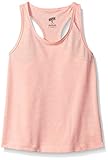 Soffe Girls' Big Dri Performance Racer Tank, Peach Bud Heather, Large