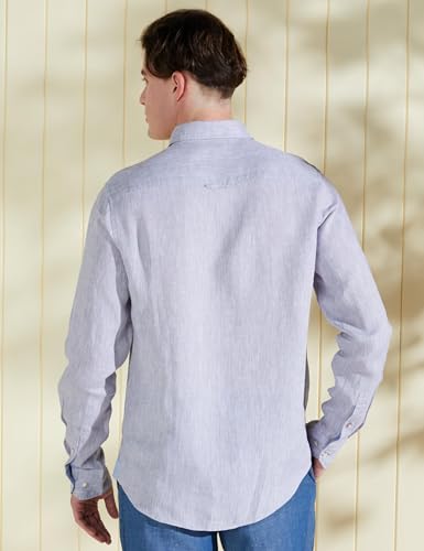 Image of Symbol Premium Men's Pure Linen Solid Casual Shirt (Regular Fit)