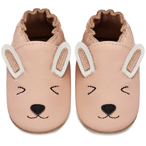 IceUnicorn Krabbelschuhe Baby Lauflernschuhe Jungen Mädchen Weicher Leder...