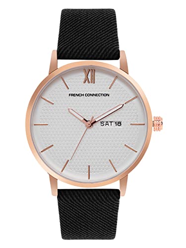 French Connection Men's Analog Watch Black Strap- FCN00034G
