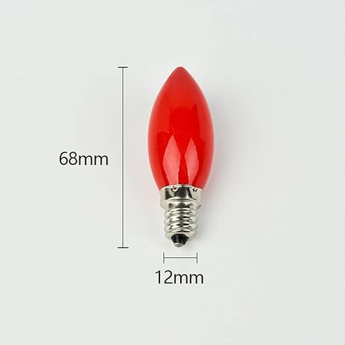 Miniatura 2 de 10 Uds E12 Bombilla de Luz Roja Bombilla de Buda Lámparas LED Altar Bombillas Templo Lámpara Decorativa Buda Bead Lámparas Decorativas