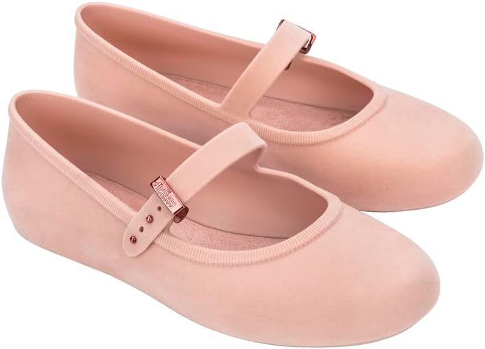 Melissa Soft Ballerina - Seasonless Flats for Women - Classic Ballet Flat Style with Adjustable Strap - Light-as-Air PVC Construction - Soft Foam Insole - Bubblegum Scent