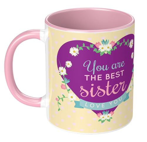 Image of Raksha Bandhan Gifts Printed Mug with Keychain Best Rakhi Combo Gift for Brother & Sister Rakshabandhan Return Gifts for Sister White 350ml Tea /Coffee Mug(Pack of 5)(RMKRCG112)