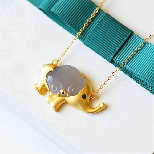 Collier pendentif jade naturel chinois bijoux argent rétro créatif 45cm