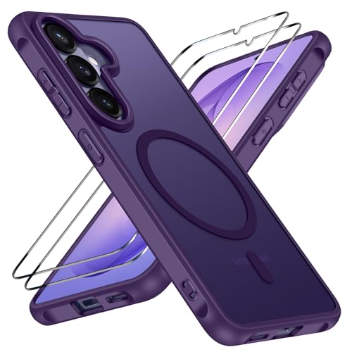 Coque Samsung S26 5G antichoc translucide compatible MagSafe violet