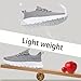 EKRBXA Men Tennis Shoes Running Shoes - Gym Sneakers Shoes Walking Workout Shoes Non Slip Walking Athletic Slip on Breathable Mesh Comfortable Lightweight Casual Fashion Sports Shoes Light Gray 11