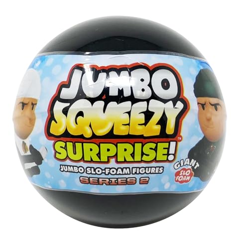 Party Animal Jumbo Squeezy Surprise! One (1) Giant Series 2 Capsule SqueezyMates NHL Figure, Team Colors, 4