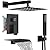 Midanya Rain Shower System Tub Shower Faucet Set Square Rainfall Shower Head with Handheld Sprayer and Waterfall Tub Spout Rough-in Valve Shower Mixer Combo,10 Inch Matte Black