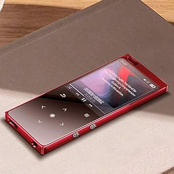 3nh Pack of 1 Mp4-Player Speaker Sd-Card Support Fm-Recorder Lossless Up-To-128gb with Sound (Color: Red, Material: Metal)