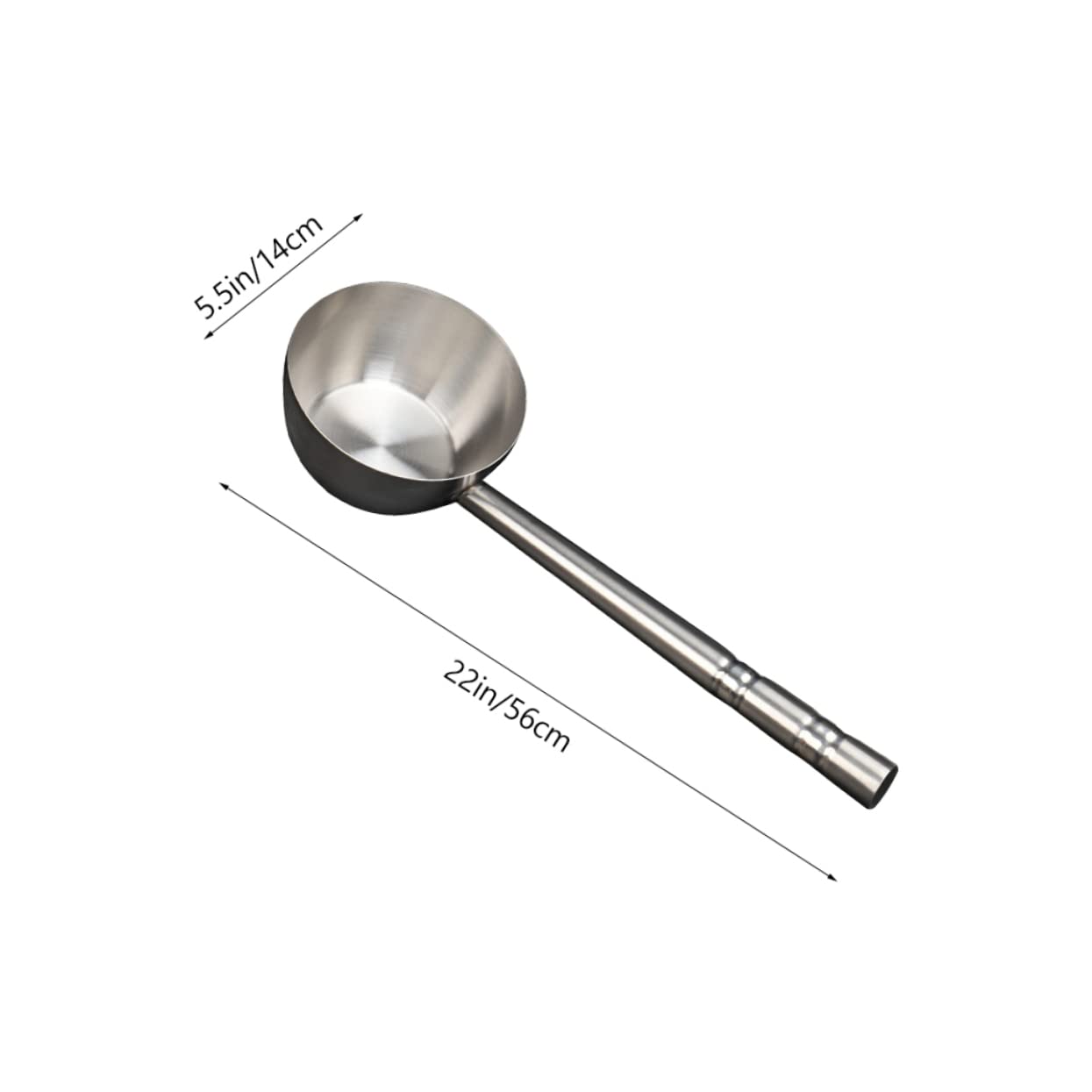 Cuchara de Fondo Plano Cucharón de Agua para Restaurante Utensilios de Cocina Cucharón de Agua Multifuncional para Servir Sopas