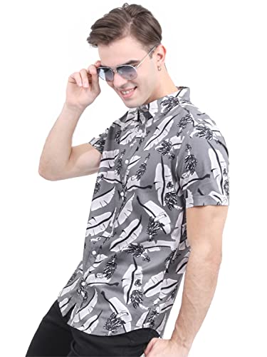 Image of KETCH Men Slim Fit Printed Half Sleeve Shirt