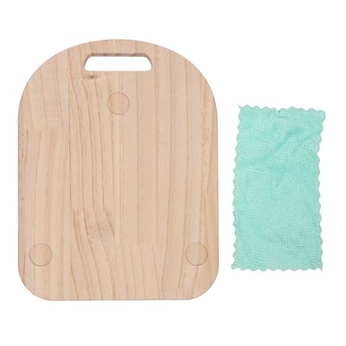 Hapivida Plateau Coulissant Bois Massif pour Robot Cuiseur TM5 TM6, 36x28cm