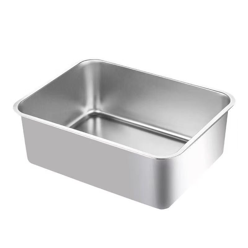 Caja sanitaria para gato de acero inoxidable miniatura 1