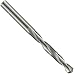 Precision Twist 003586 Solid Carbide Short Length Drill Bit, Uncoated (Bright) Finish, Round Shank, Spiral Flute, 118 Degree Point Angle, 1/4"