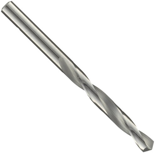 Precision Twist D33F Solid Carbide Short Length Drill Bit, Uncoated (Bright) Finish, Round Shank, Spiral Flute, 118 Degree Point Angle, 1/16