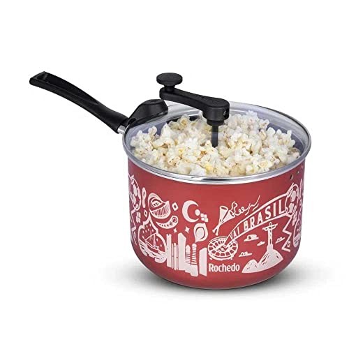 Pipoqueira Rochedo 20cm Antiaderente Ref.9295306545 Vermelho