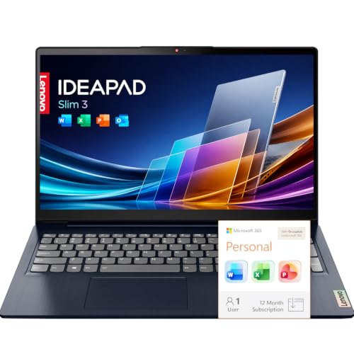 Image of Lenovo IdeaPad Business Slim Laptop Computer, 15.6 inch FHD Display, Intel N150 CPU, 8GB LPDDR5 RAM, 128GB SSD, WI-FI 6, Long Buttery Life, Windows 11 with Office 365
