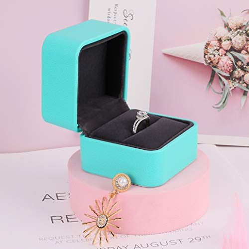 iSuperb Ring Doosjes Sieraden-organisers PU Jewelry Box Ring Box Jewelry Gift Boxes Rings Case Sieraden Doosjes Valentine's Day Earrings Sieradenaccessoires Organizers for Woman - Afbeelding 4